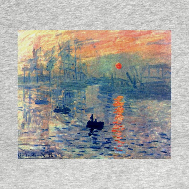 Impression, Sunrise by Claude Monet (1872) by Naves